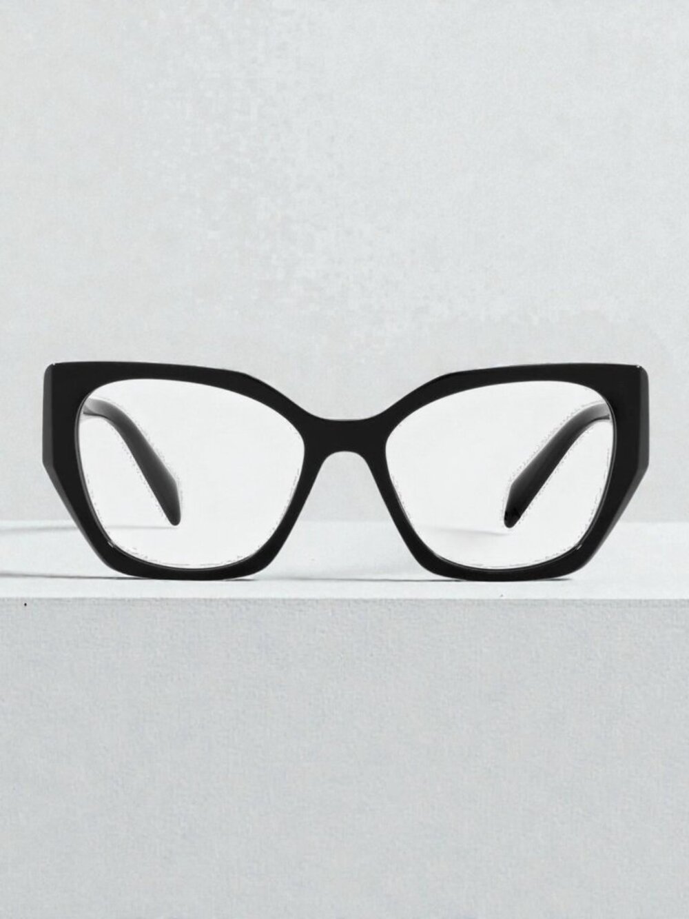 Prada PR 18WV 1AB1O1 Black Silver Plastic Fashion Eyeglasses Large 54mm - Picture 2 of 6